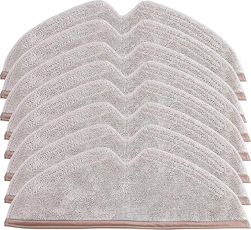 KEEPOW 8 paños de microfibra compatibles con Roborock S5, S5 Max, S6, S6 MaxV, E4, S6 Pure, E5, E35, E2, E25, Q7, Q7Max Robot Aspirador