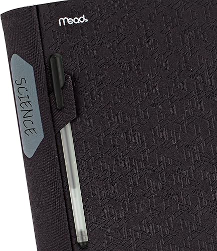 Miniatura 6 de Five Star Advance Spiral Notebook + Study App, 5 Subject, College Ruled Paper, 8-1/2" x 11", 200 Sheets, Spiral Guard, Movable Tabbed Dividers, Negro
