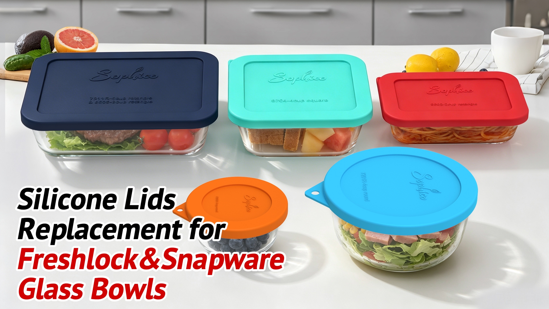 Amazon.com: Sophico Silicone Storage Lids Cover Replacement for
