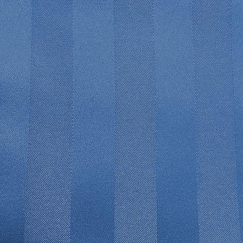 Miniatura 10 de ULTIMATE TEXTILE Mantel cuadrado de rayas satinadas (72.0 x 72.0 in), color rojo