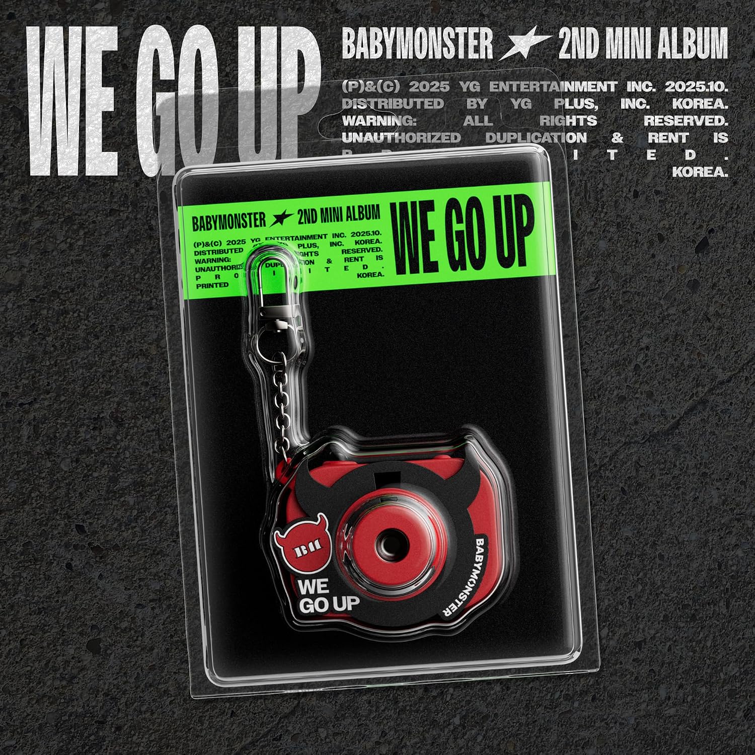 BABYMONSTER 2nd MINI ALBUM WE GO UP MINI BEAM KEYRING Ver.