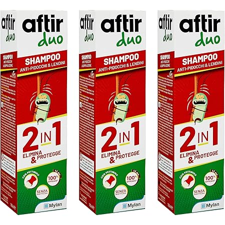 Aftir Duo Shampoo Antipidocchi Doppia Azione 100ml Amazon It Salute E Cura Della Persona