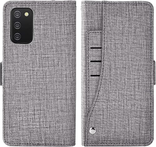 Miniatura 6 de Asuwish Funda compatible con Samsung Galaxy A02s, protector de pantalla de vidrio templado y funda de piel con tapa para tarjetero, fundas para