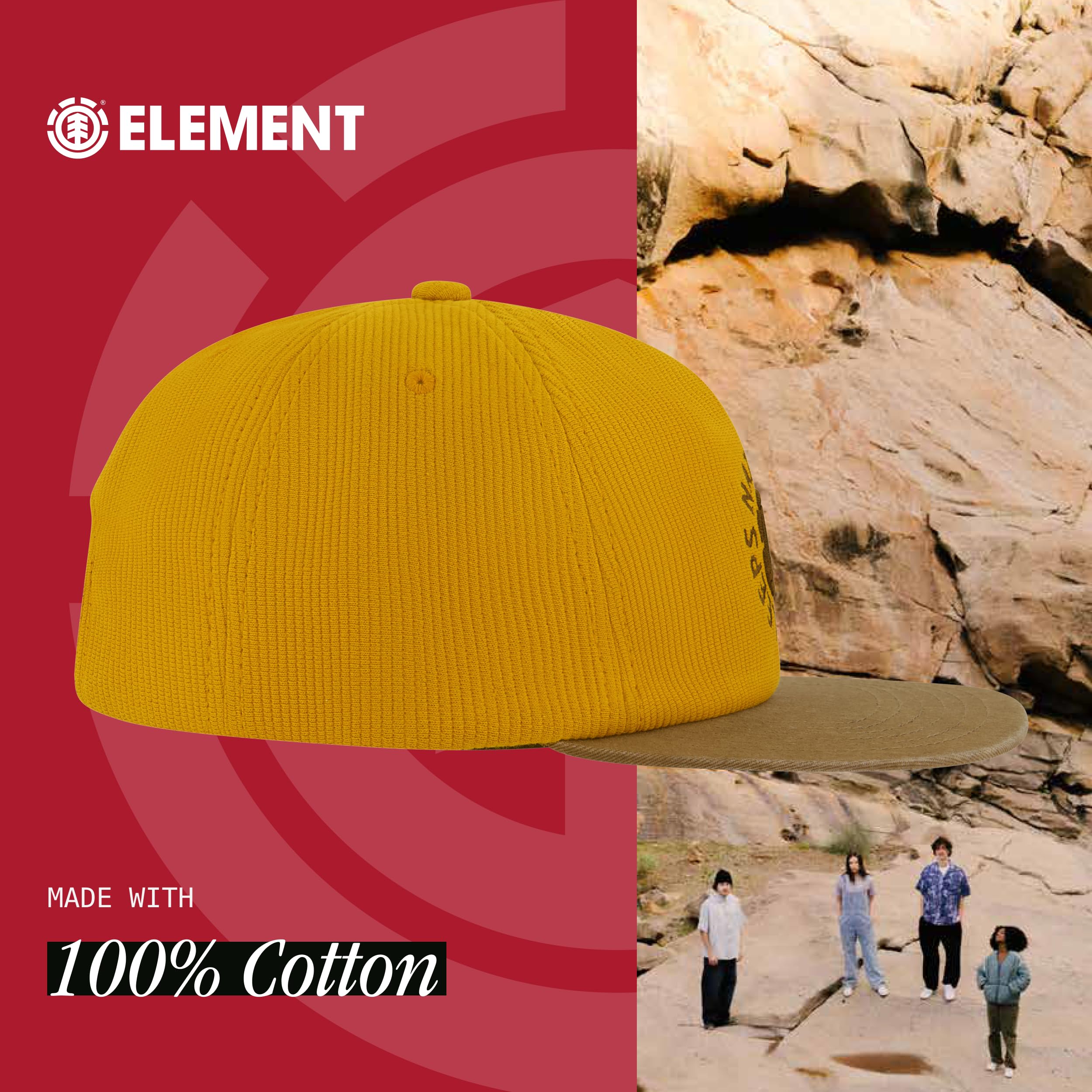 Concept One Lement Baseball Hat, Adult Low Profile with Straight Brim Chapeau, café, Taille Unique Mixte