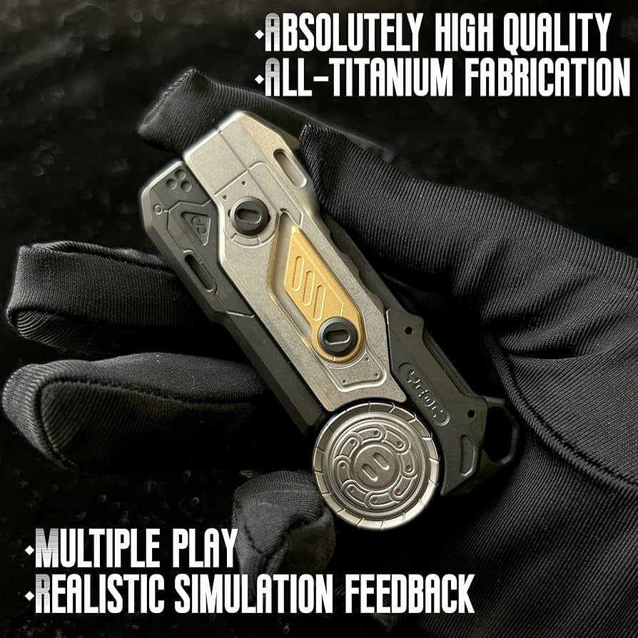 Amazon | QHYITONTI フィジェットスライダー MT99 チタン EDC