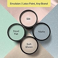 Vista 4 de Hemway - Cristales aditivos de purpurina para pintura de emulsión/acrílica; p/paredes int/ext/madera/barniz/mate/brillante/muebles, 100 g/3.5 oz