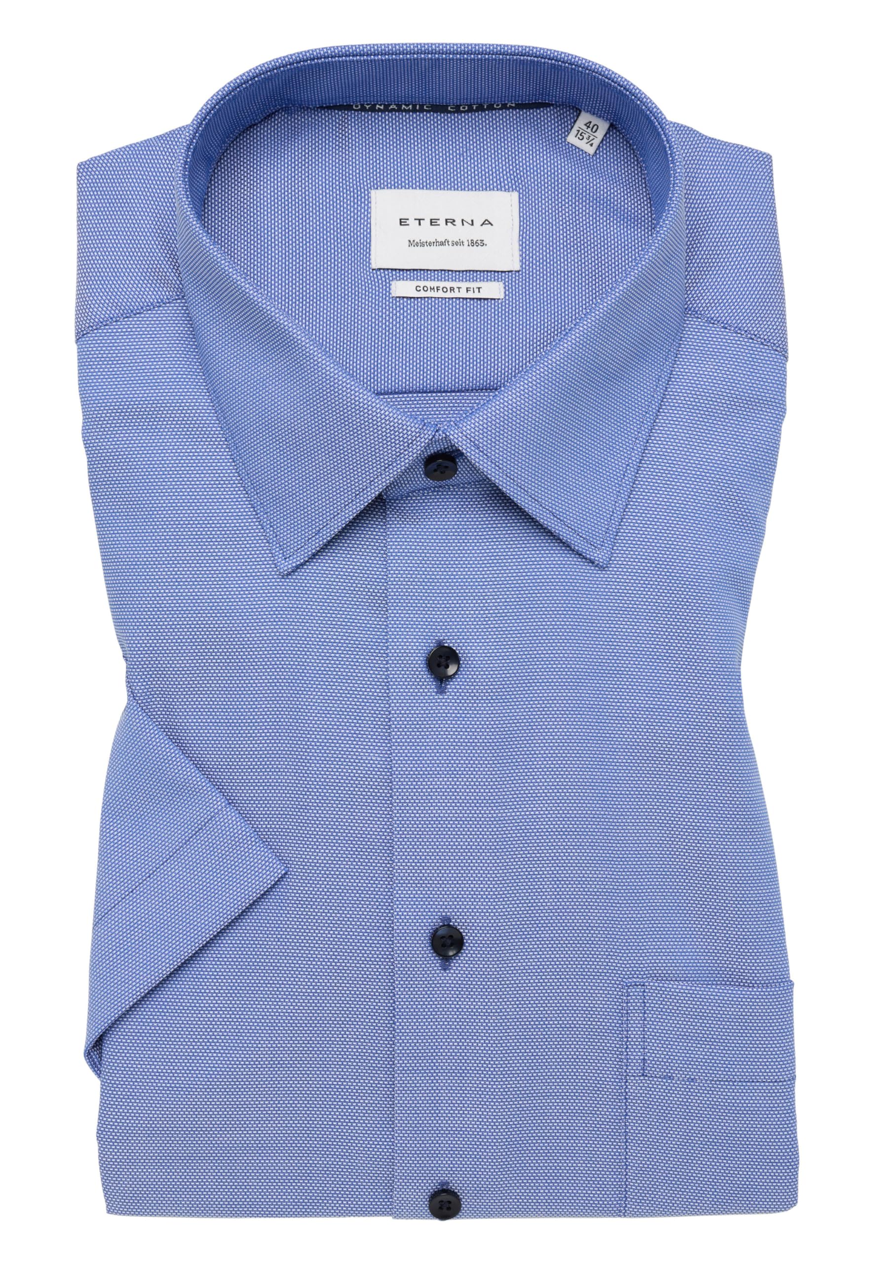 ETERNA Male Hemd strukturiert Comfort FIT