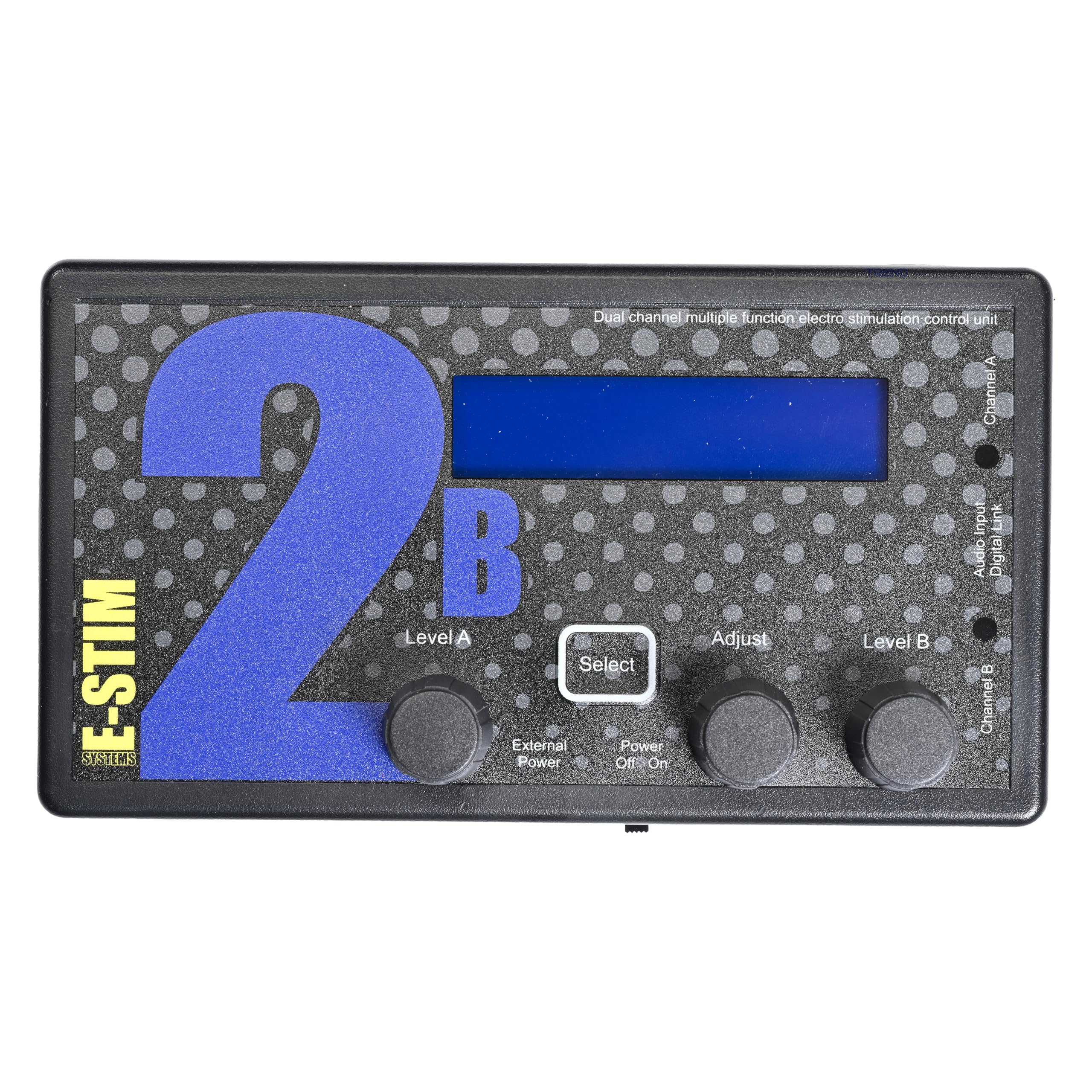E-Stim Appareil d'électrostimulation 2B - Appareil d'électrostimulation haut de gamme avec interface à lien numérique et logiciel E-Stim Connect, Commander 3 et fonctions audio innovantes