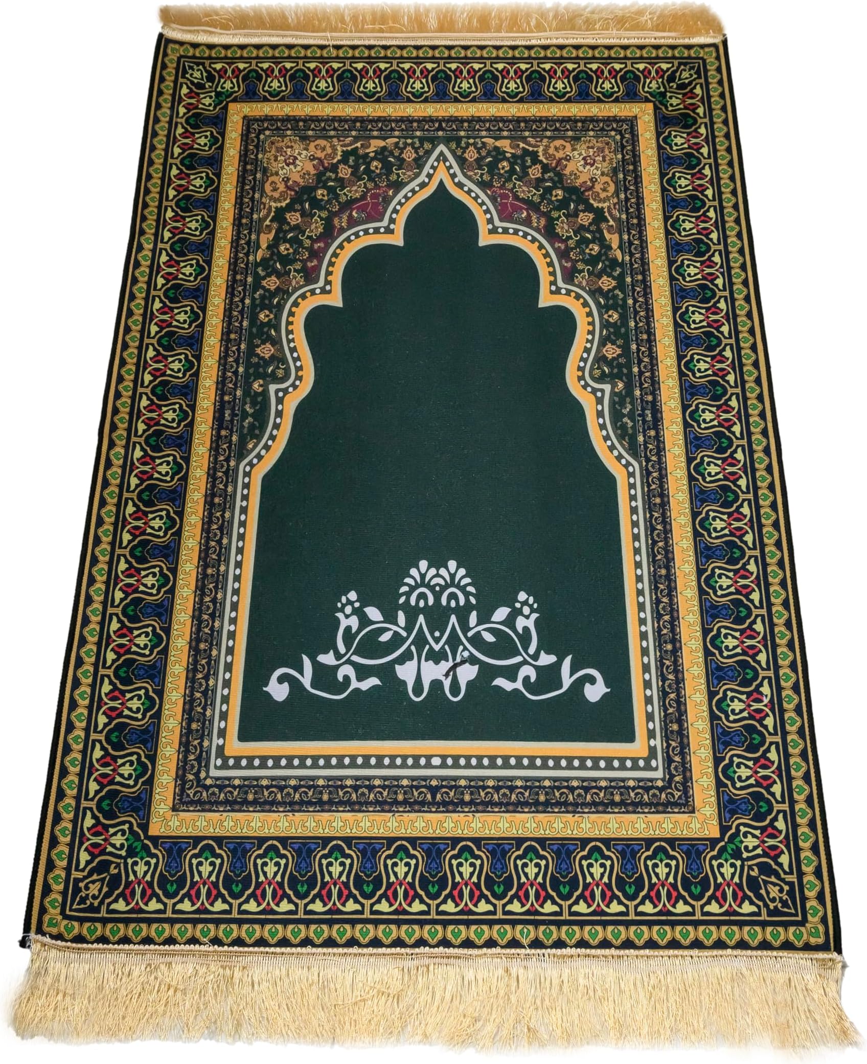 Cuisine Art Turkish Prayer Mat Muslim Prayer Rug, Sajadah Muslim Prayer Mat Prayer Mats Muslim for Praying Men, Women, and Kids 110x70 centimeter PM-369/120