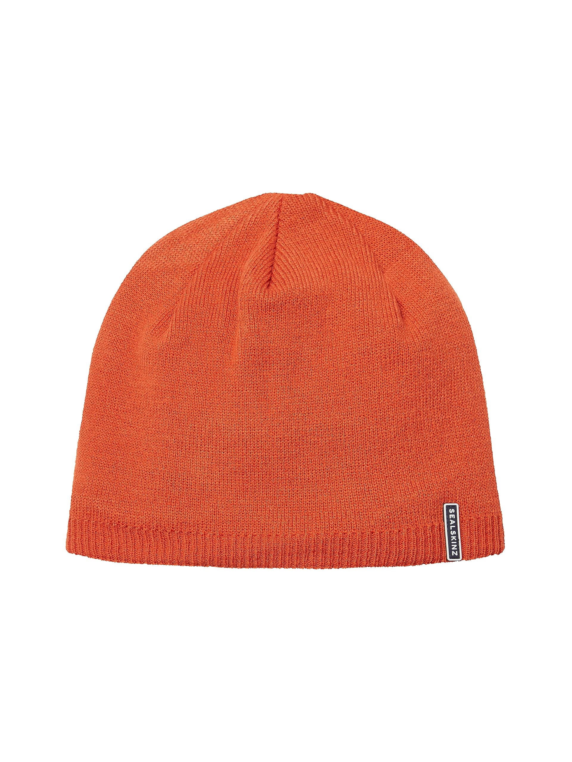 Sealskinz Men's Orange Unisex Cley Waterproof Fine Knit Beanie  2XL