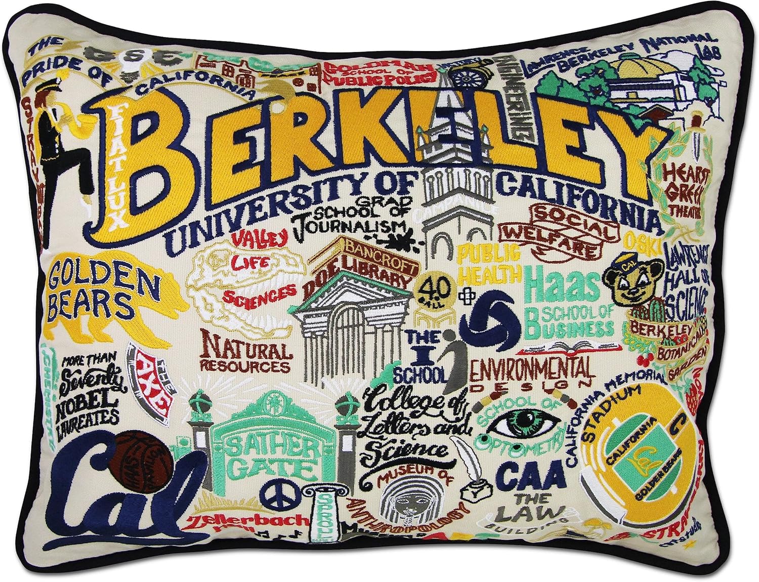 Catstudio UC Berkeley (Cal) Collegiate Embroidered Decorative Throw Pillow