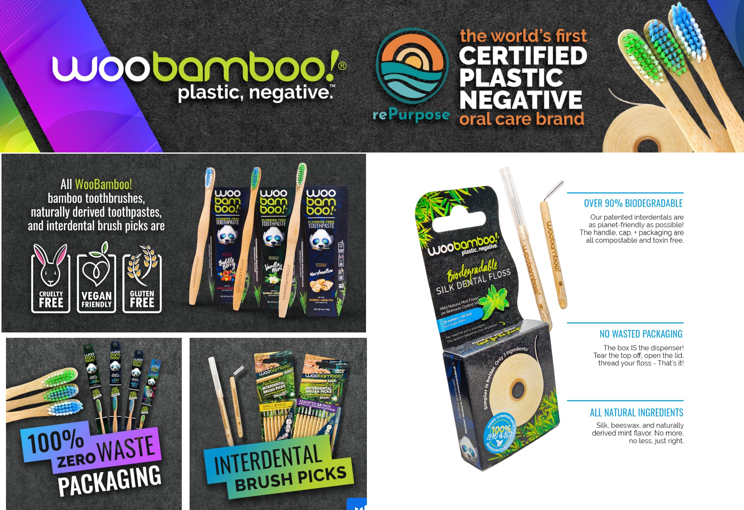Amazon.com : Woobamboo! Adult Super Soft Bamboo Toothbrush, Made