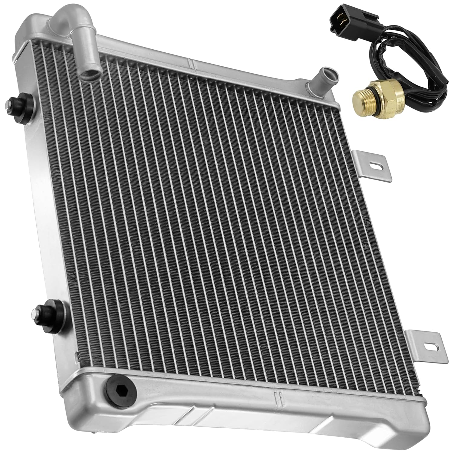 Caltric Radiator Compatible with Polaris Sportsman 500 2000 2002 2004 with Heat Sensor