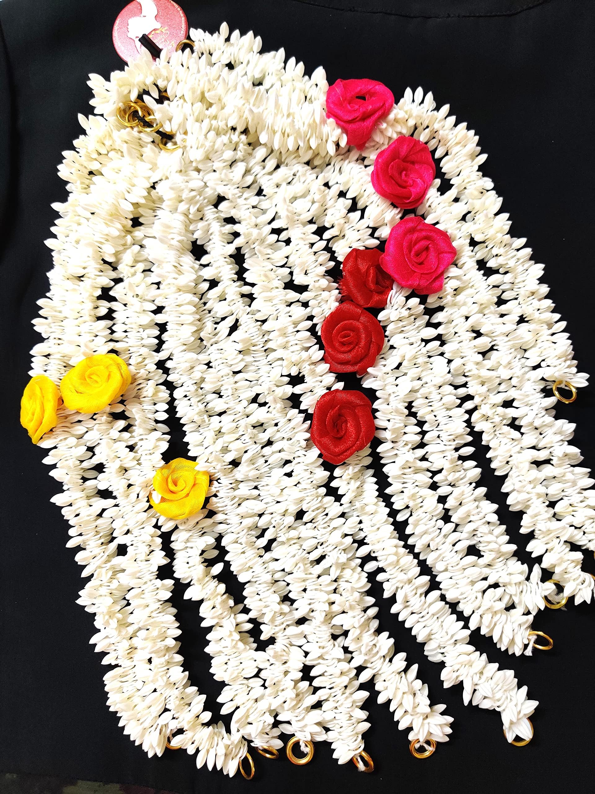 Artificial Hair Gajra (Set of 12 Gajra strings 3 in each color)