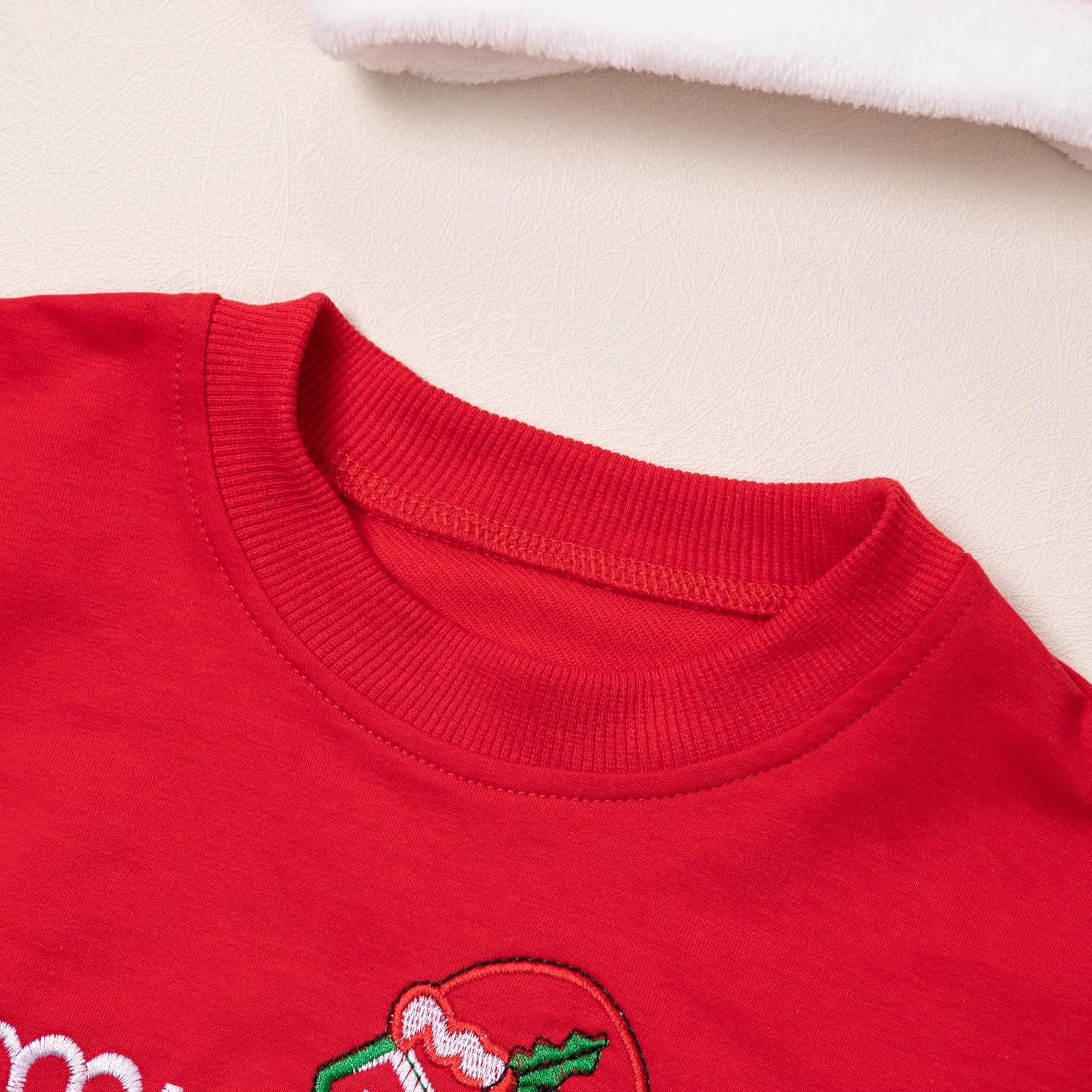 Cute Christmas Outfits Oversized Sweater Romper with Socks, Hats, and Headband - Image 5