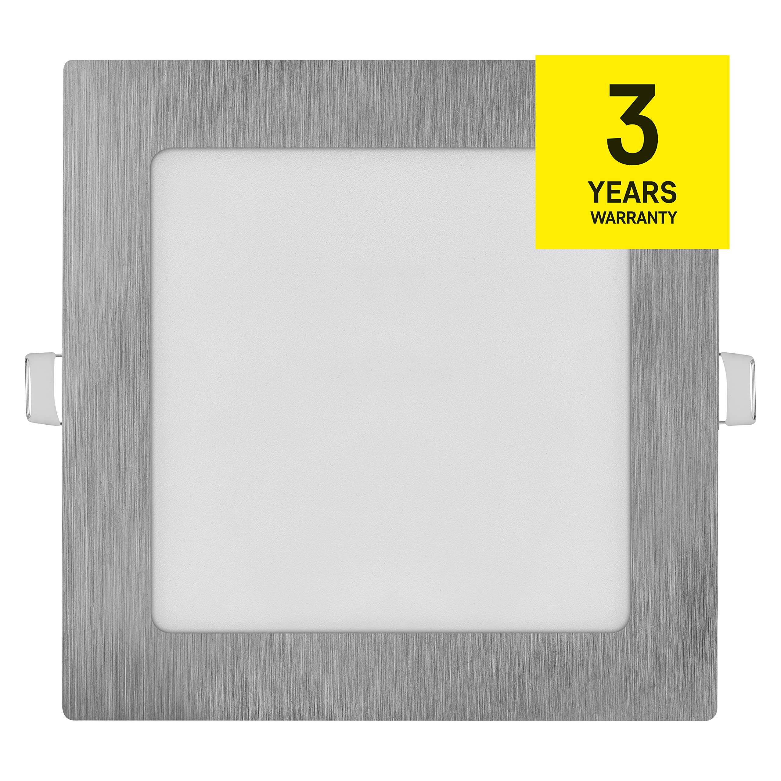 EMOS LED Panel 12,5 W, quadratische 1050 lm Einbauleuchte, Deckenleuchte 17 x 17 cm, extra flach, Einbautiefe 2,1 cm, 3 einstellbare Lichtfarben warmweiß-neutralweiß (3000-4000K), inkl. LED-Treiber