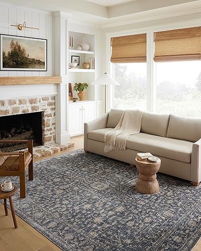 Loloi II Sorrento Collection SOR-01 MidnightNatural - Alfombra decorativa de 2 pies x 3 pies