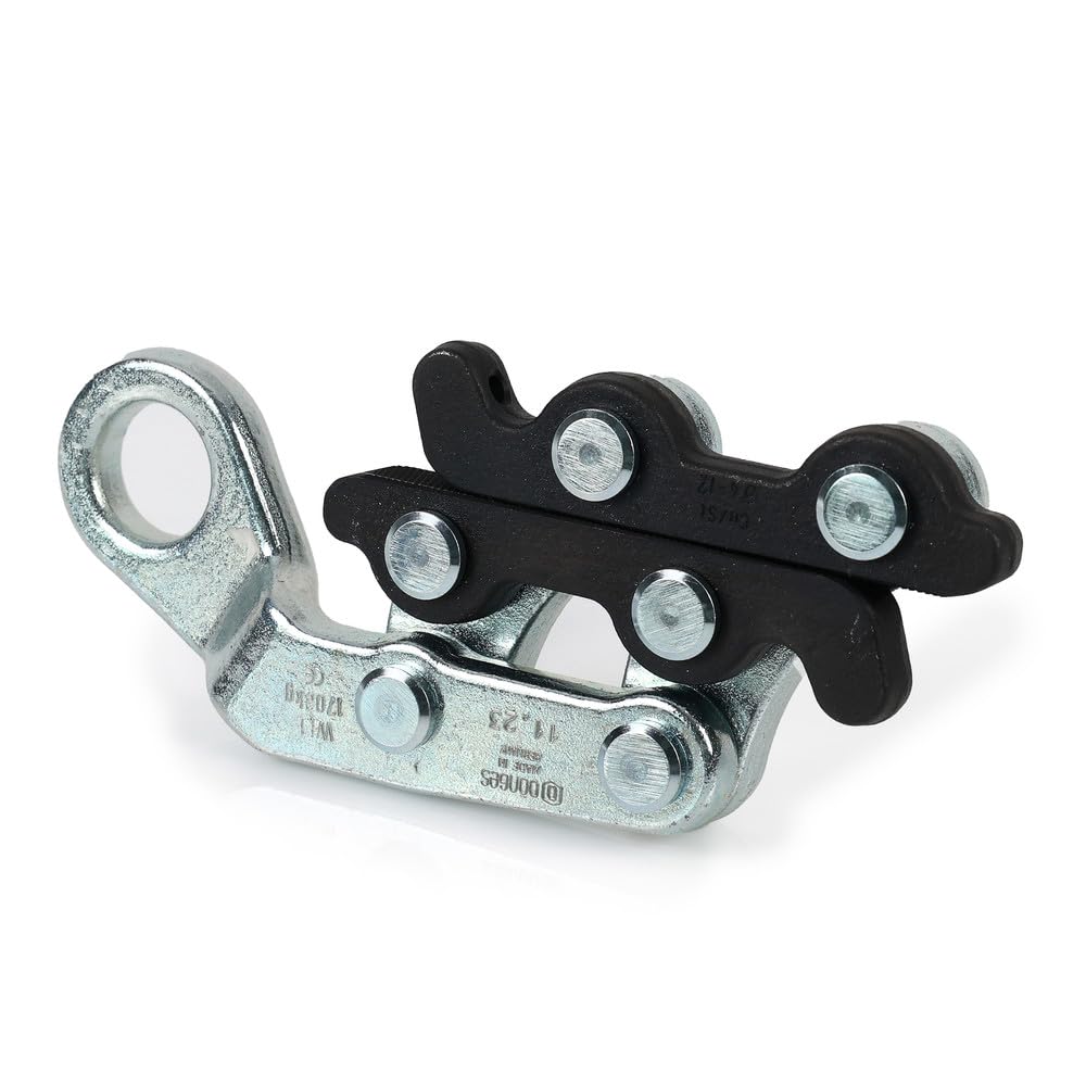 Dönges Abrazaderas tensoras de Cuerda 16-70 mm², diámetro 4-12 mm para Cables de Acero 12528, tamaño de Ojos: 27 mm/Carga de Rotura: 4500 kg/Capacidad de Carga: 1700 kg