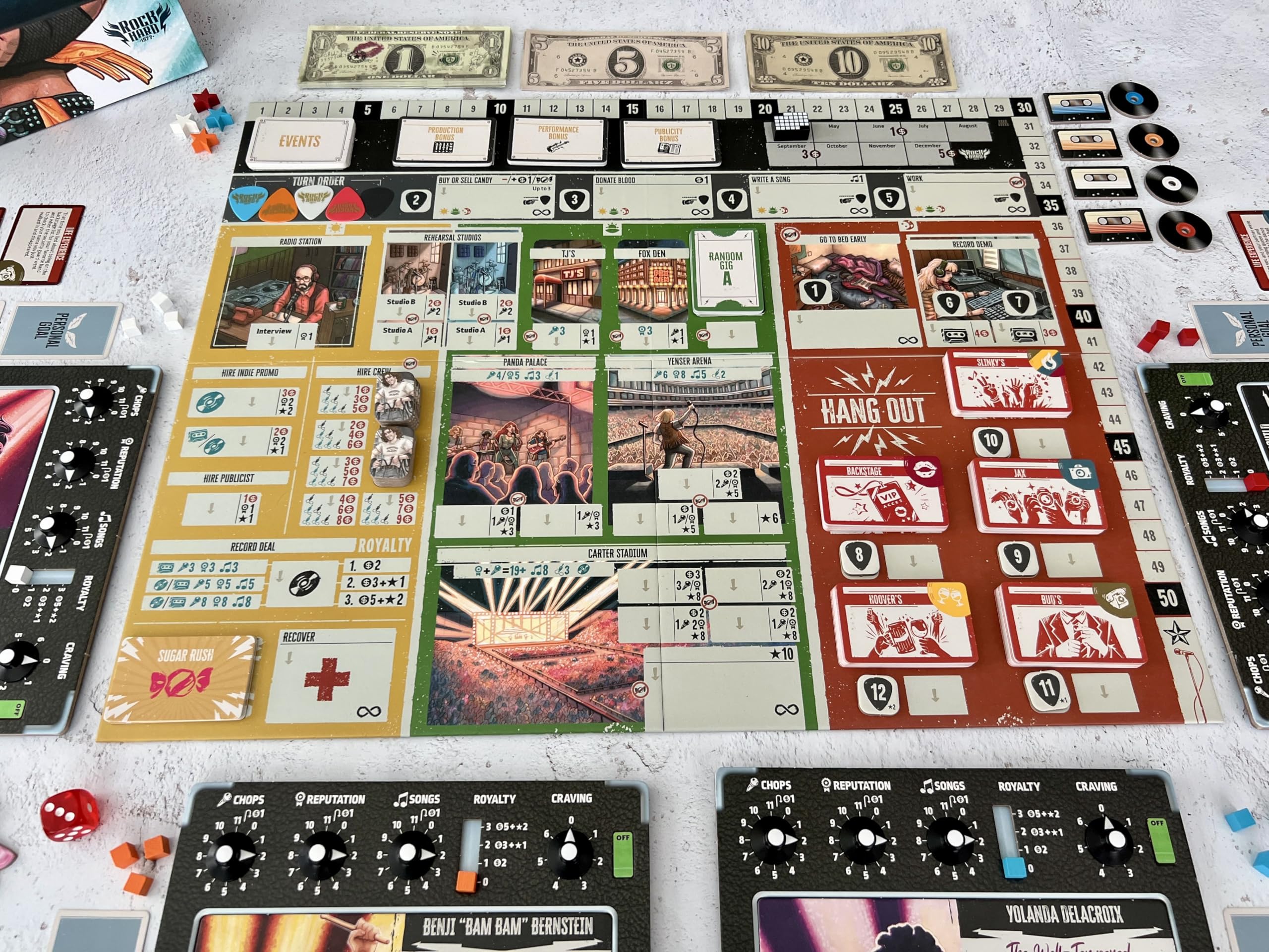 Amazon.com: Devir - Rock Hard: 1977 Board Game, Music Industry