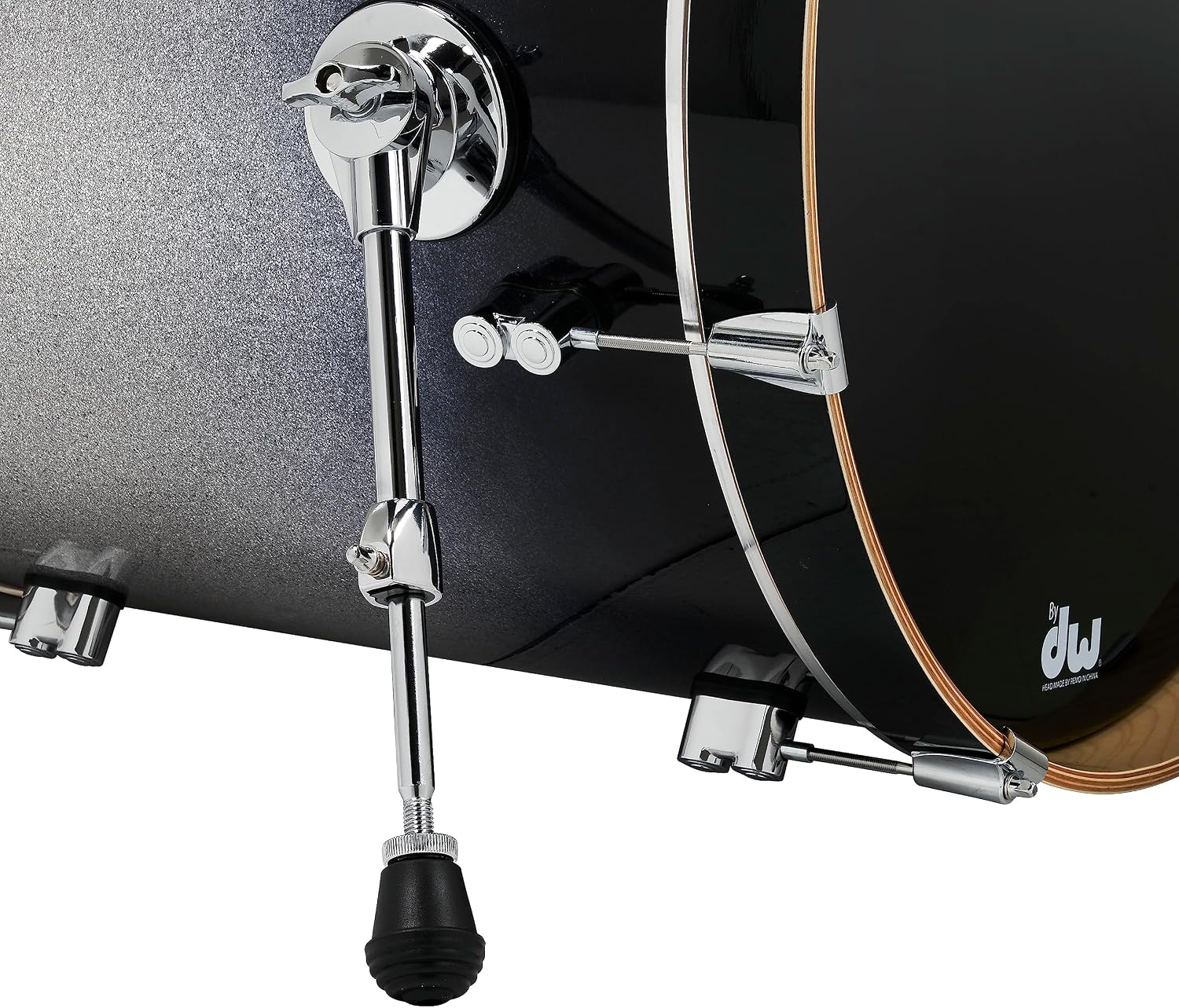 PDP Concept Maple 3-Piece Rock Shell Pack, Silver/Black Fade