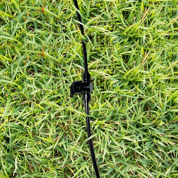 5 Pack Quick Connect 1/4 Drip Irrigation Shut Off Valve, Universal Drip Irrigation Tubing Coupling Valve, Leak Free Connector Locking Fitting for Sprinkler or Drip Irrigation System