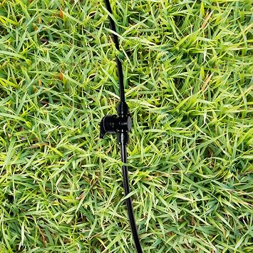 5 Pack Quick Connect 1/4 Drip Irrigation Shut Off Valve, Universal Drip Irrigation Tubing Coupling Valve, Leak Free Connector Locking Fitting for Sprinkler or Drip Irrigation System