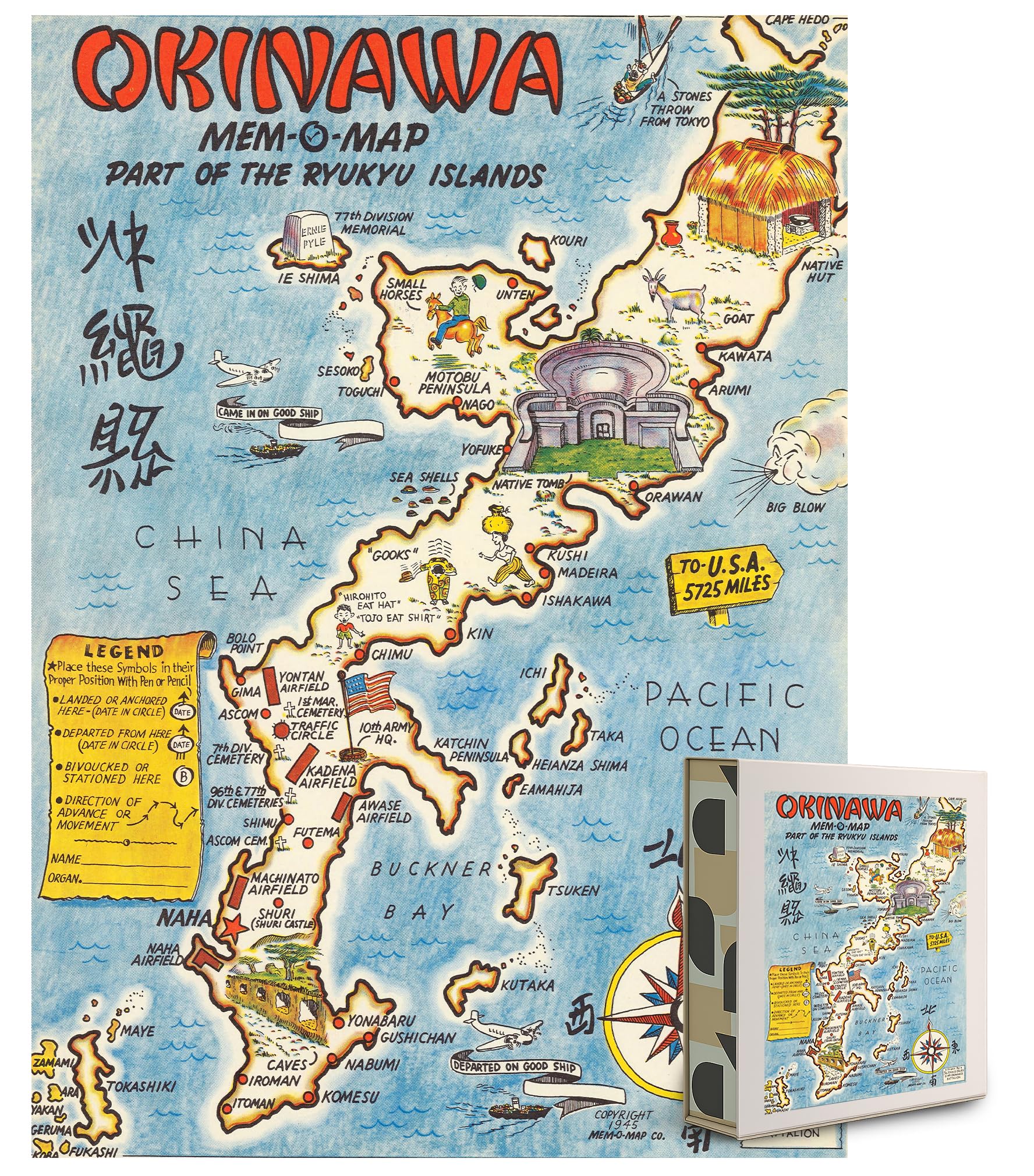 Amazon.com: Okinawa Map 1000 Piece Jigsaw Puzzle for Adults | 1000
