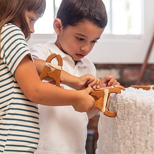 Miniatura 8 de Sarah's Silks Playsilk de noche estrellada gigante + 4 clips de madera para jugar