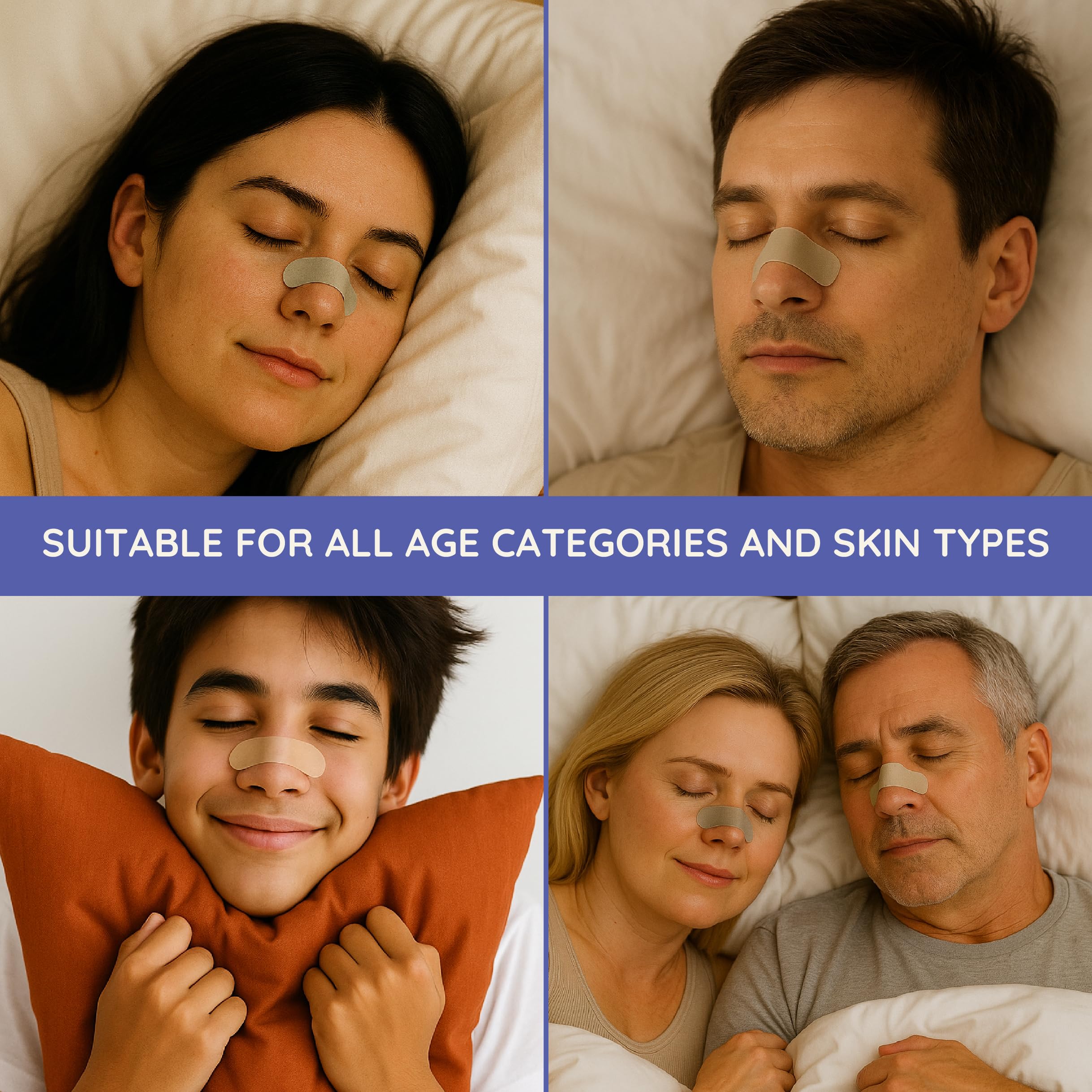 Naptuno Nasal Strips for Snoring Pack of 40, Nose Strips for Breathing Extra Strength for Enhanced Breathing, Restful Sleep and Comfort, Free Snoring Solution & Instant Nasal Congestion Relief — Amazon image 9