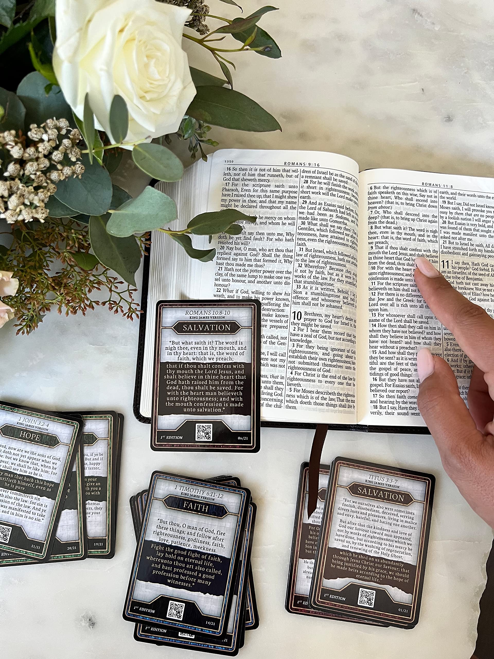 Bible Verse Scripture Cards (KJV) | Trading Card Design in Foil Packs -  Faith, Salvation, and Hope | 30 Bible Verse Cards | by WILD OLIVE TREE |  Fun Way to Memorize, Share, and Trade (3 Pack) : Toys & Games - Amazon.com