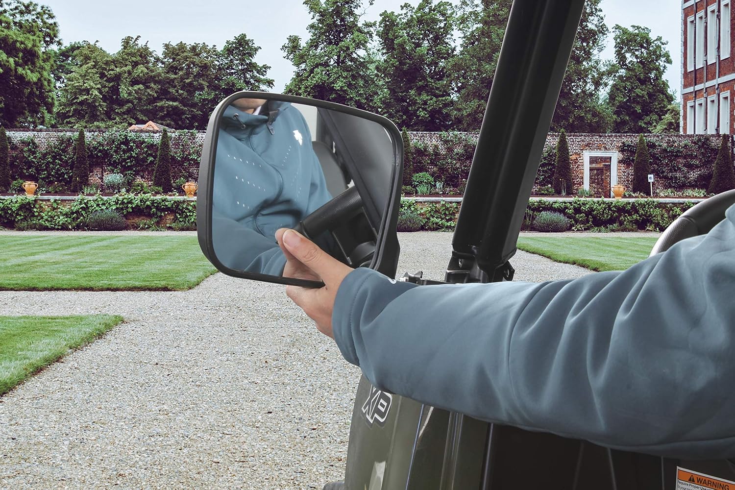 SAUTVS Rearview Side Mirrors for Polaris Ranger 500 570 900, Adjustable Folding Side View Mirrors for Polaris Ranger 500 570 XP 900 2014-2022 Accessories (2PCS)