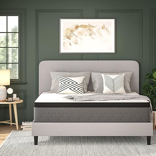 Miniatura 5 de Flash Furniture Capri Comfortable Sleep - Colchón híbrido de espuma y resortes de espuma de 13 pulgadas en una caja, colchón híbrido de espuma y