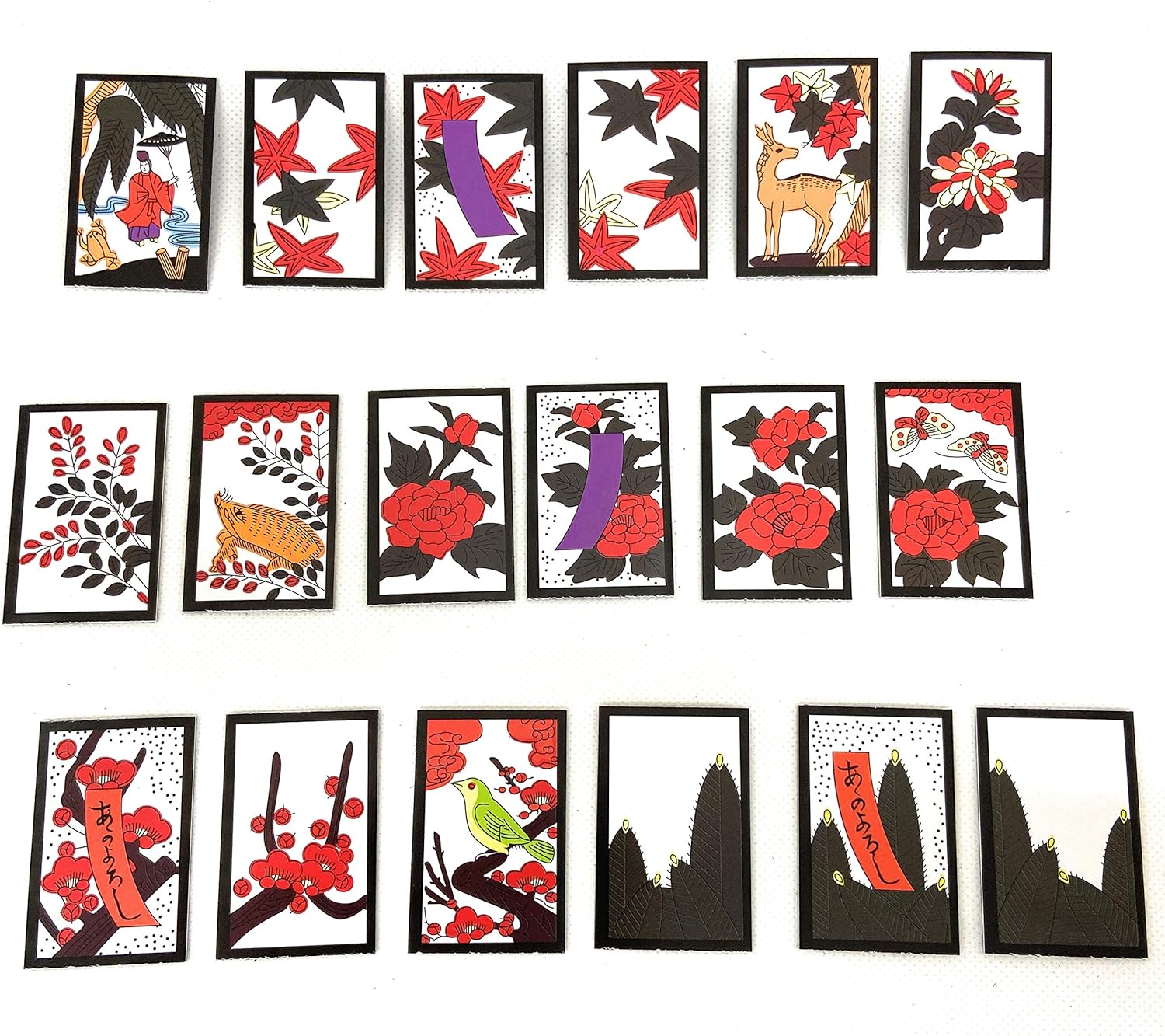 FRIEND Hanafuda Flower Cards Japanese Game Set, 48 Cards, 2 Empty