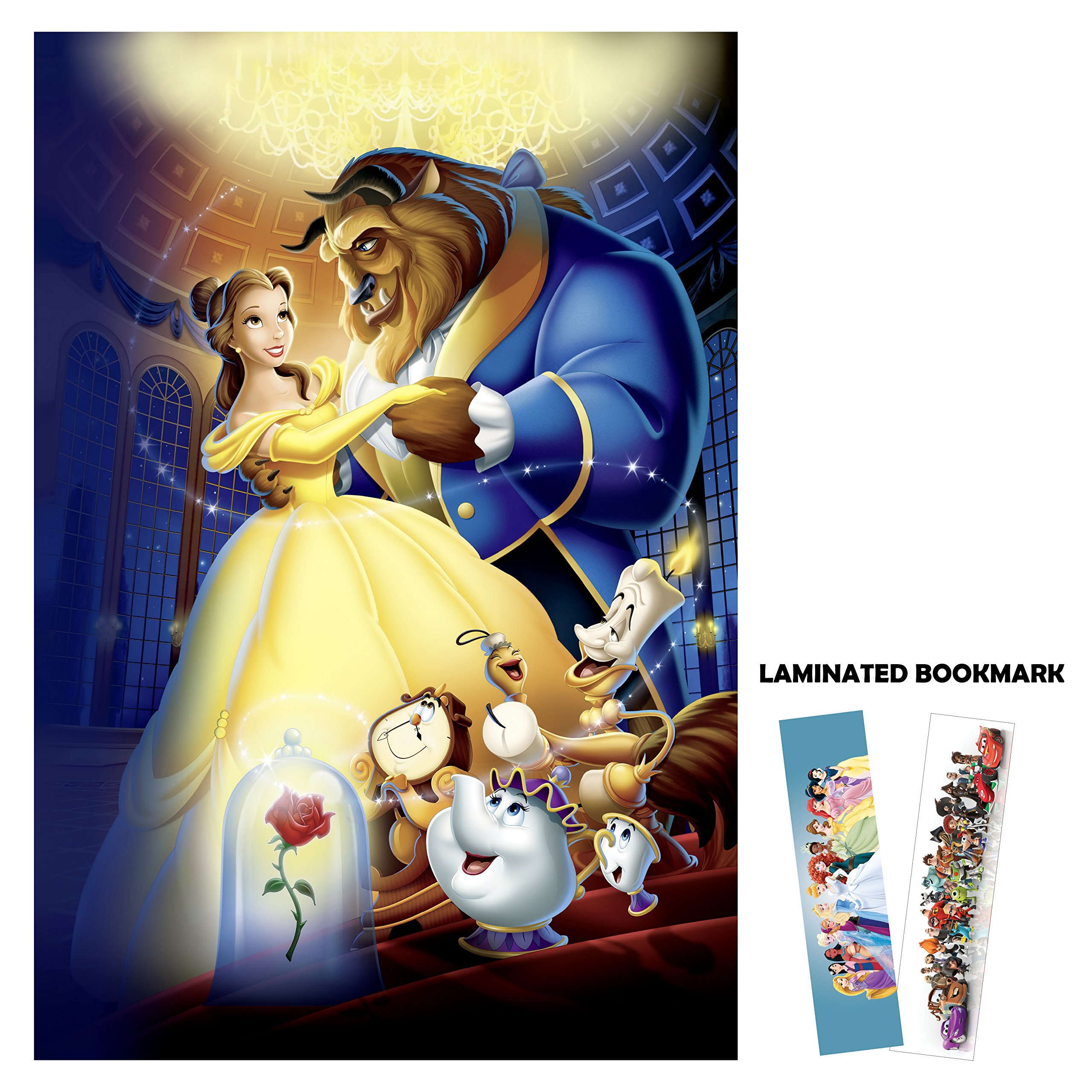 Disney's Beauty and The Beast (1991) - Dancing - Movie Poster Reprint 13" x 19" Borderless + Laminated bookmark