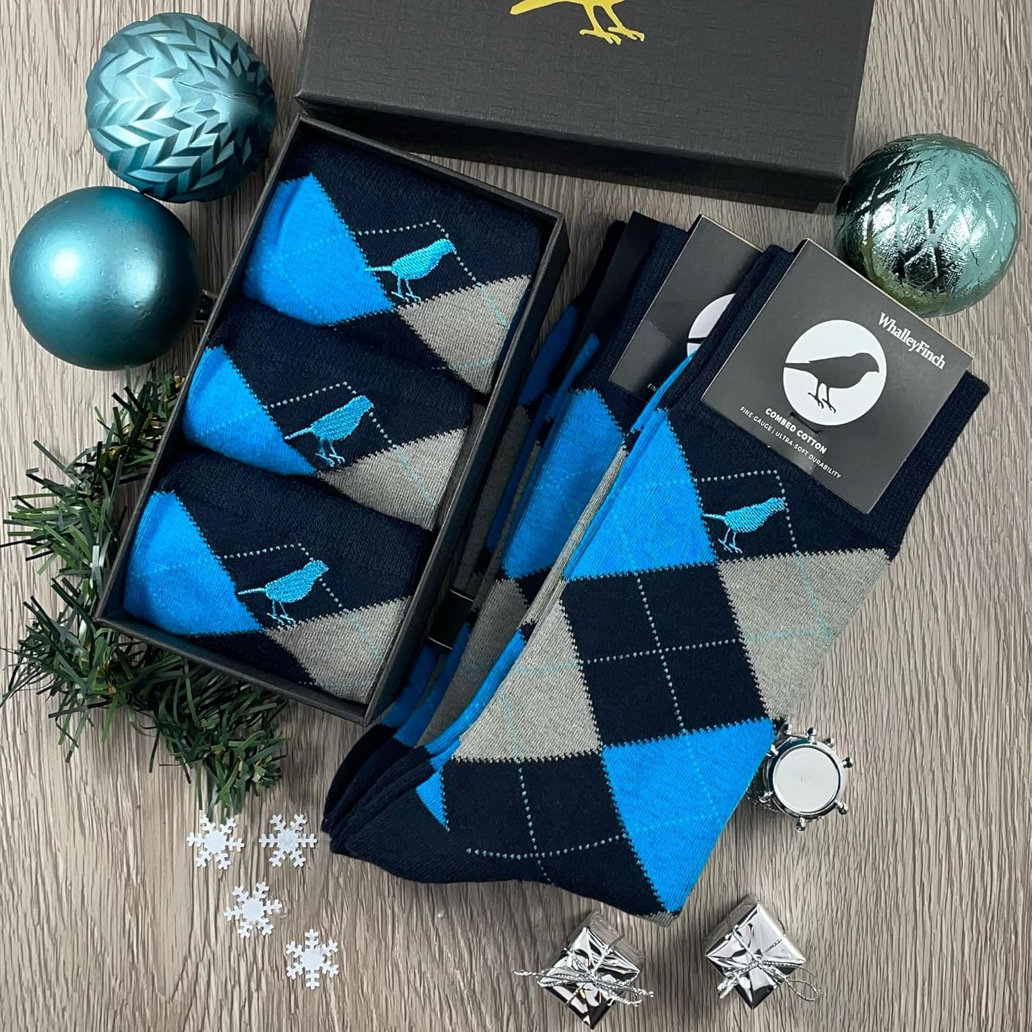 Men’s Cotton Crew Dress Socks – Ultra-Soft, Breathable, Everyday Comfort – Argyle Collection - Image 5