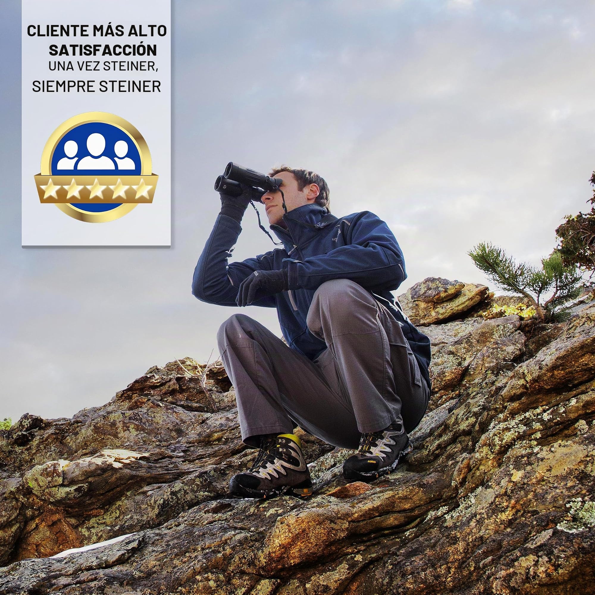 STEINER Prismáticos Wildlife 10,5x28 - Óptica de Calidad Alemana, imágenes HD de Alto Contraste, Ligeros, Ideales para Senderismo y para observaciones detalladas de la Naturaleza