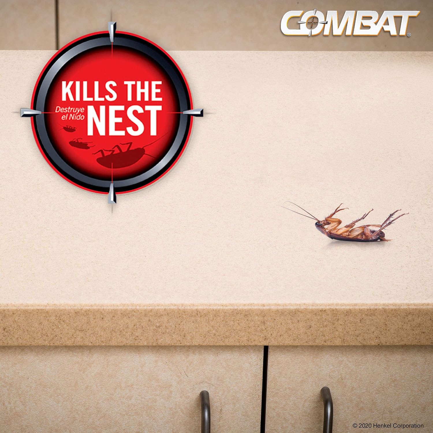 Combat Max Large Roach Killing Bait, 8 Count (Pack of 2)