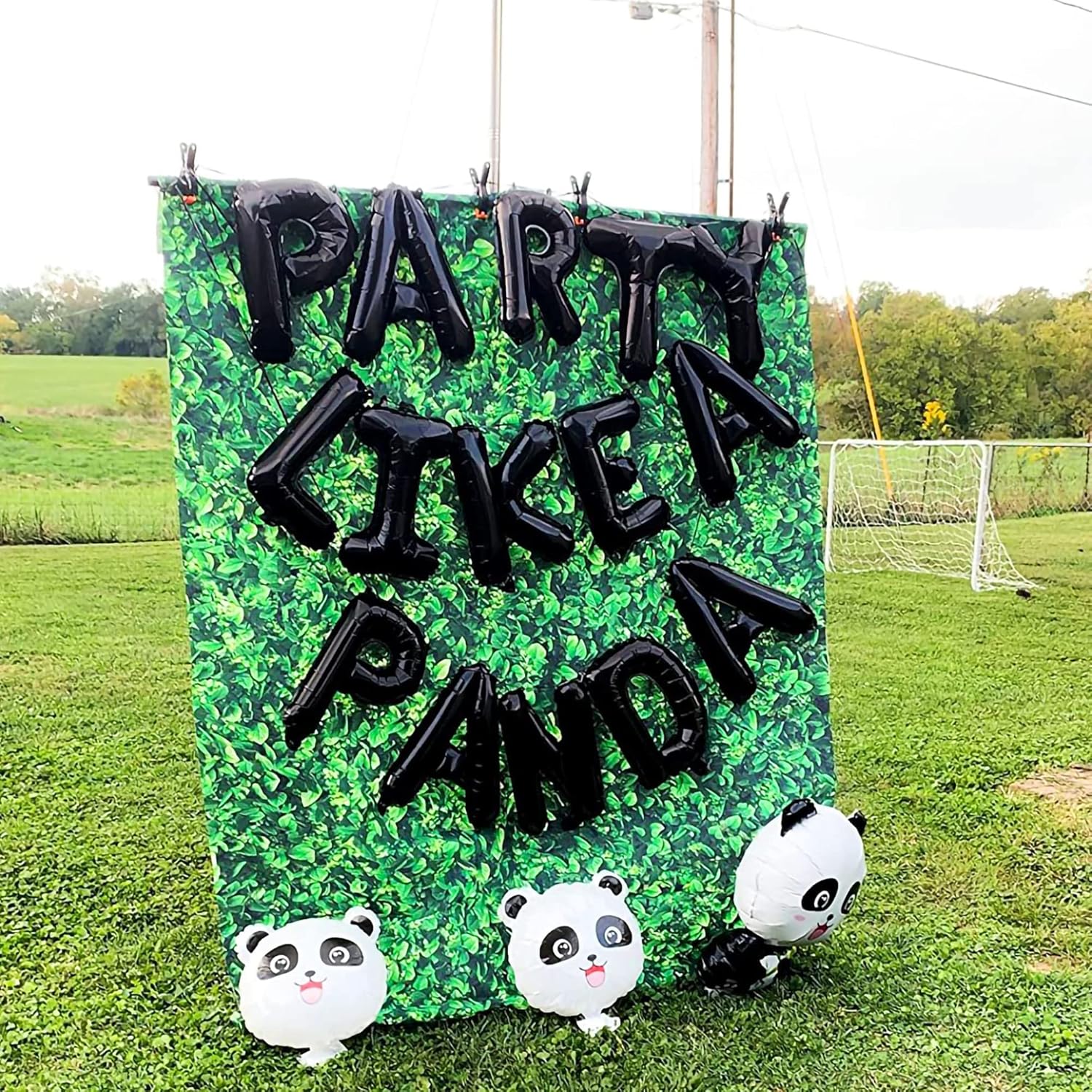 JeVenis Party Like A Panda Balloon Party Like A Panda Banner Panda Birthday Decoration Panda Party Decoration Panda Party Supplies Panda Balloon