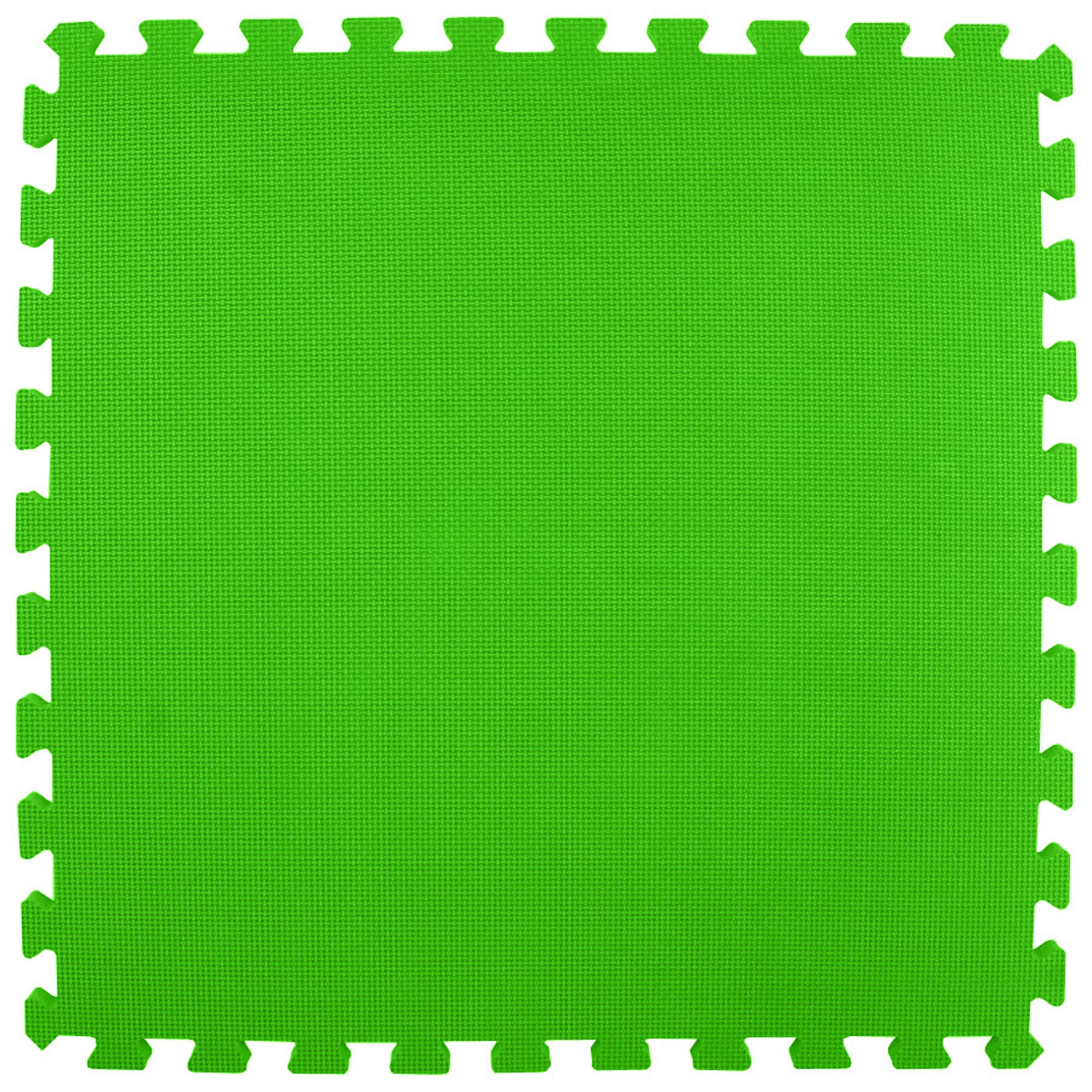 Greatmats Foam Kids and Gym Mats Premium 5/8 in. x 2x2 Ft. 15 Pack (Lime Green)