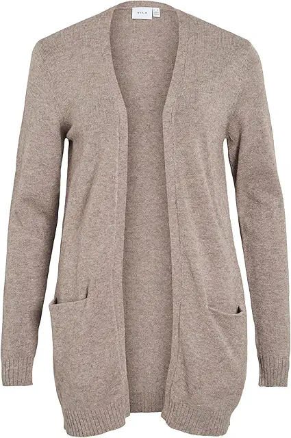 VIRIL Basic Strickjacke - Cardigan med krave für Damen
