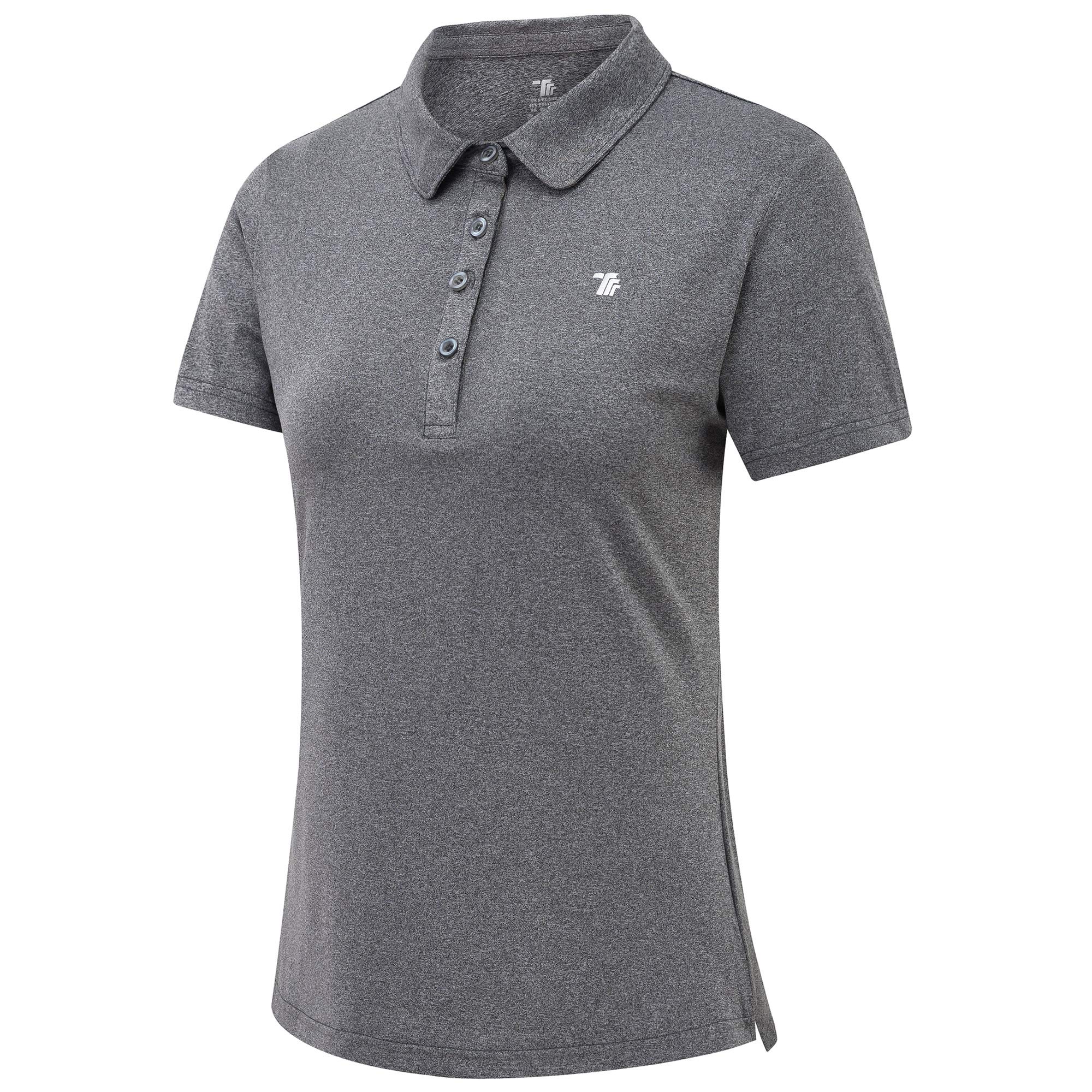 JINSHI Femme Polo Shirt de Sport à Manches Courtes Golf Tennis Tops