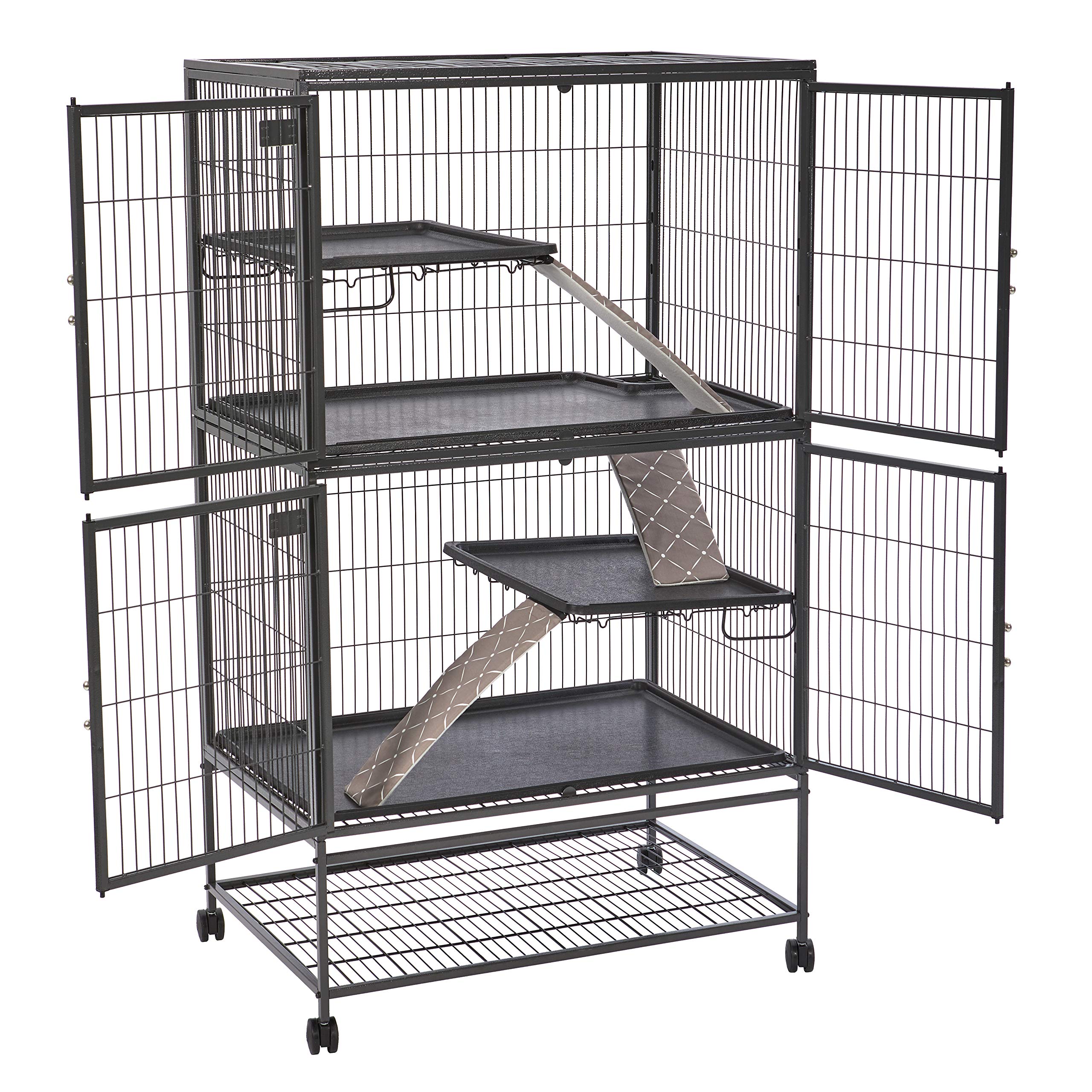 MidWest Homes for Pets Designer Ferret Nation/Critter Nation Lot de 3 Housses de Rampe Marron Clair et Blanc Taille S