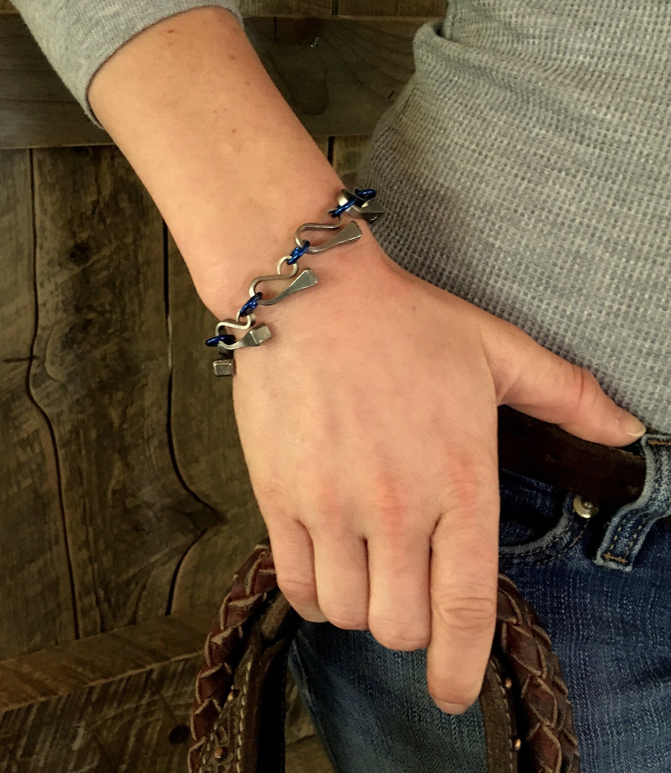 Horseshoe Nail Equestrian Bracelet