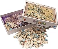 Vista 82 de Rompecabezas para adultos 1000 piezas Arkansas mapa de madera rompecabezas juegos de rompecabezas Estados Unidos del estado rompecabezas mapa decorar