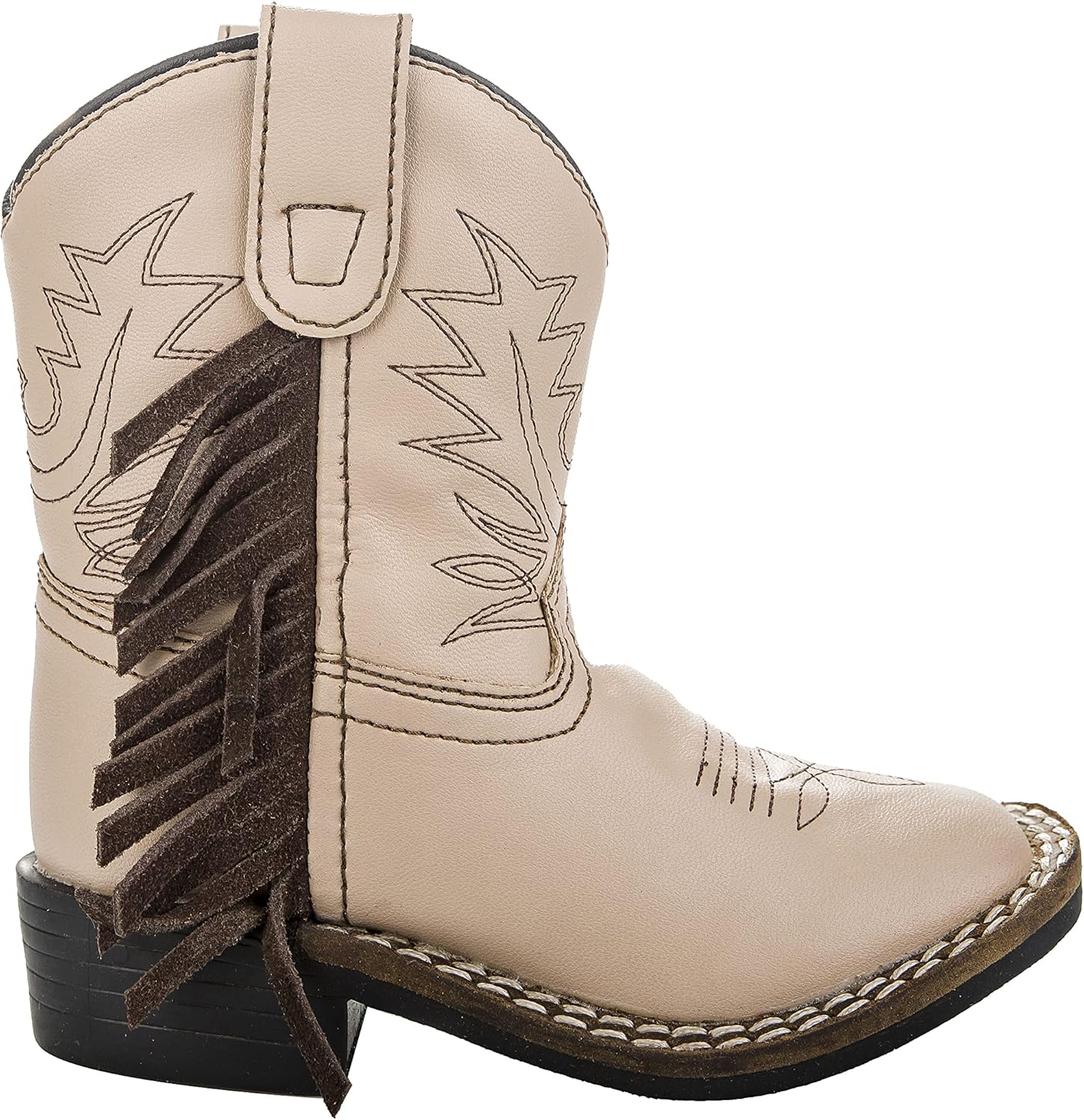 TuffRider Children's Tan Fringe Bootie, Brown, 12 Little Kid