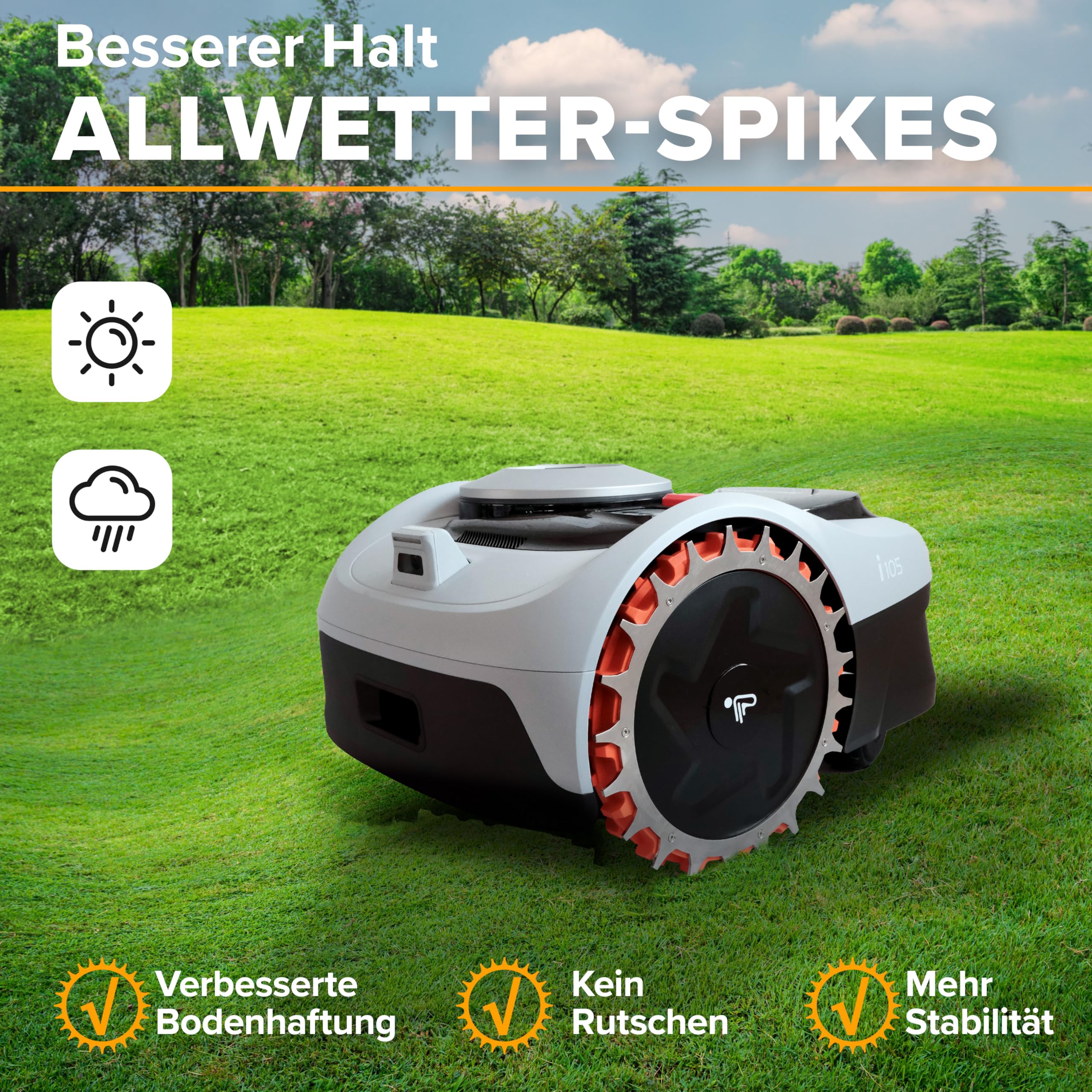 Robotmaaier, 2 stuks, roestvrijstalen spikes voor Segway Navimow i105E-i108E, 3 mm, 255 mm, accessoires voor robotmaaier, met 14 roestvrijstalen Robotmaaier, 2 stuks, roestvrijstalen spikes voor Segway Navimow i105E-i108E, 3 mm, 255 mm, accessoires voor robotmaaier, met 14 roestvrijstalen
