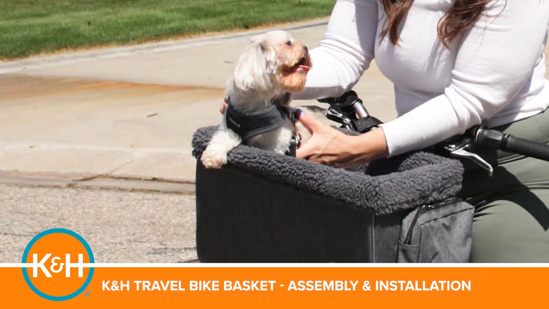 Amazon.com : K&H Dog Bike Basket Front Mount, Pet Bike Carrier for