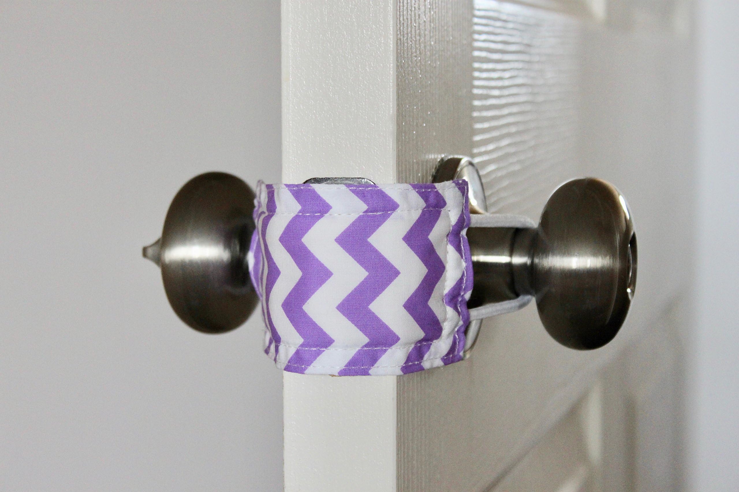 Latchy Catchy | Never Hear A Door Slam Again (Door Silencer/Jammer/Cushion) (Purple Chevron)