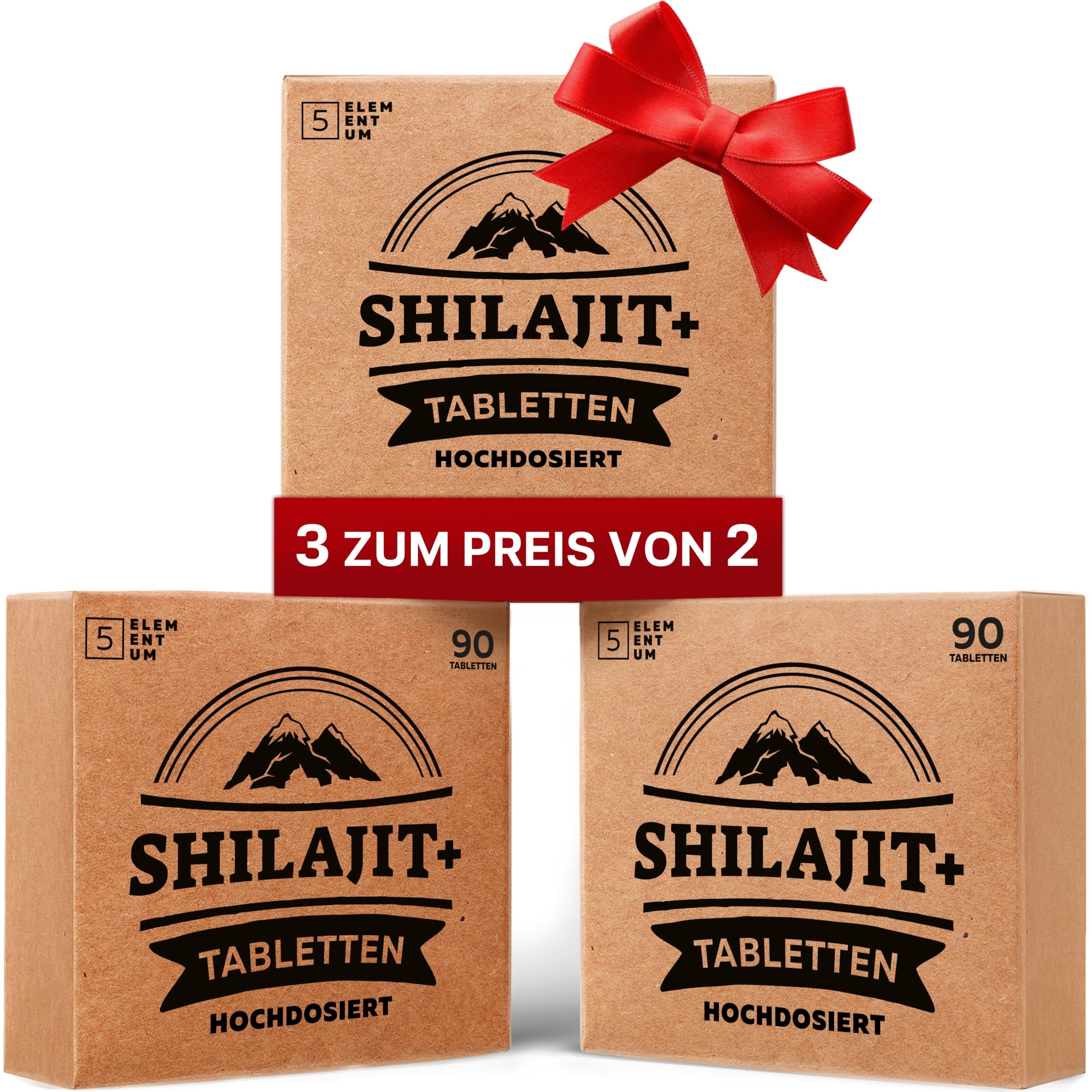 Mumijo Shilajit Tabletten Hochdosiert – 45.000 mg | 270 Tabletten | Reines Shilajit Original Mumijo Reich an 82% Fulvinsäure | Handgefertigt