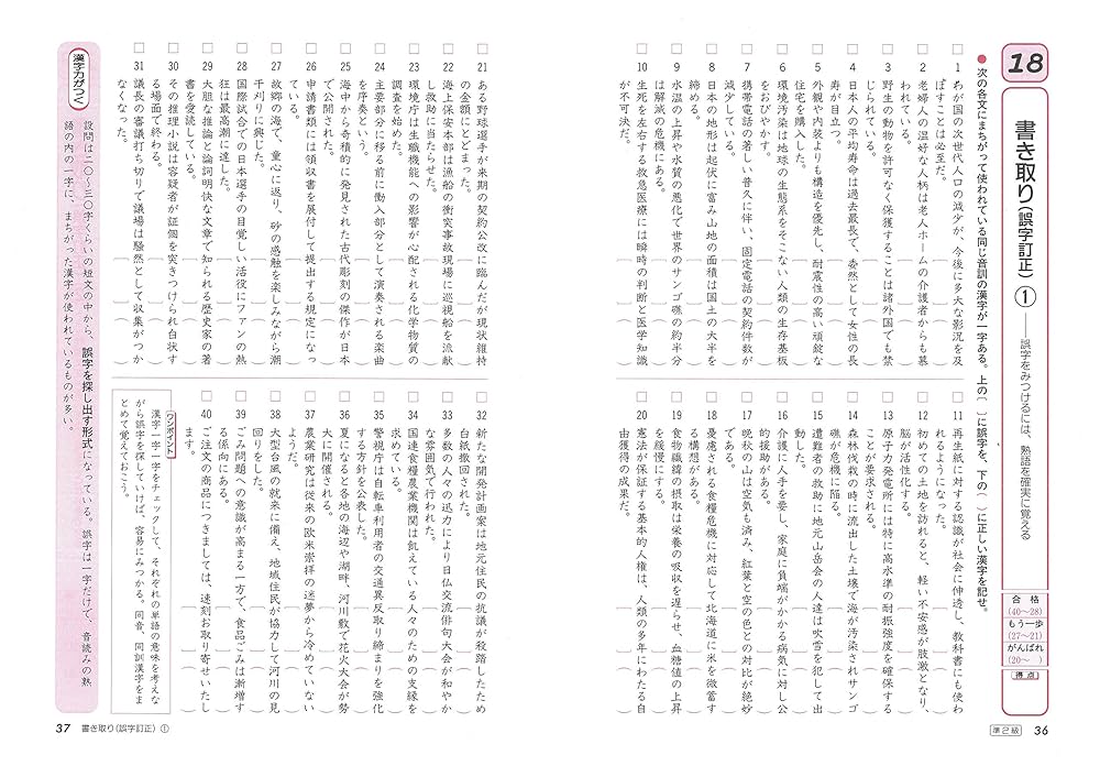 漢字検定 準2級 トレーニングノート:漢検 短期集中! 分野別対策